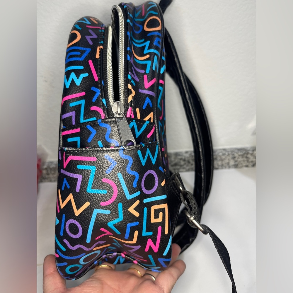 Stranger Things Mini Backpack Bag 80s Pattern Fun… - image 4